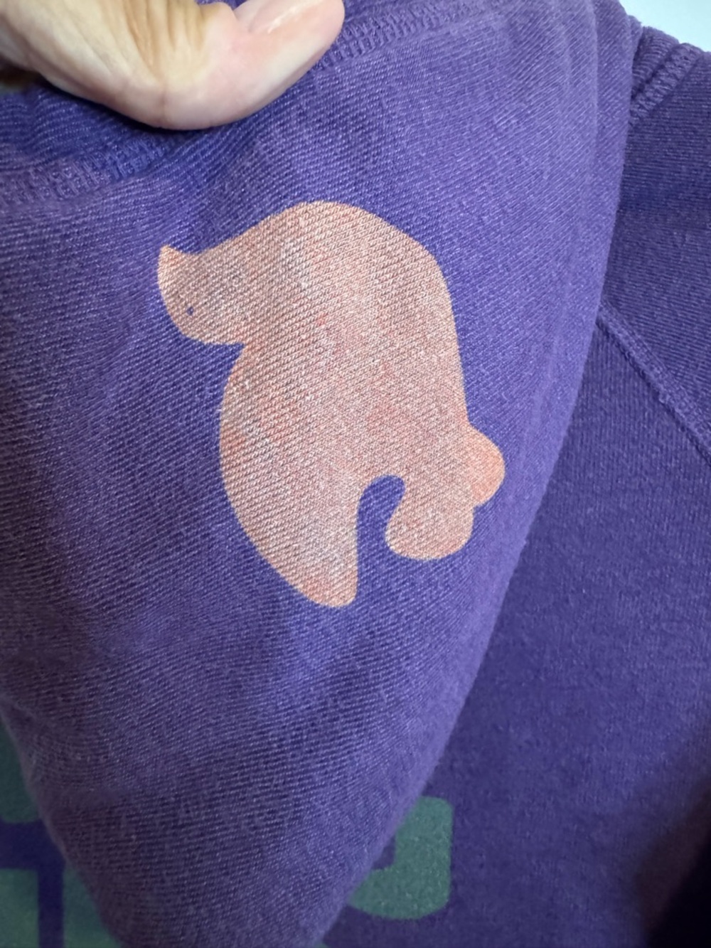 FREECITY Neighbor Hood Purple Pullover Hoodie Size 2 | LET’S GO Sleeve Graphic - Picture 7 of 8